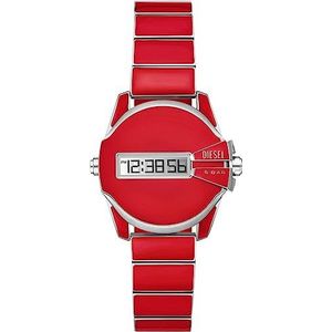 Diesel - Baby Chief - Chronograaf Horloge - Rood - Staal