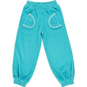 Småfolk Casual effen fluwelen broek voor jongens, Blauwe Atol