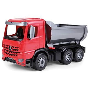 Lena 04600 - Worxx Mercedes Benz Arocs kiepwagen, ca. 45 cm, bouwspeelgoedvoertuig voor kinderen vanaf 3 jaar, robuuste kiepvrachtwagen met vergrendelbare kiepbak en beweegbare achterklep, meerkleurig