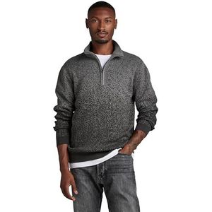 G-STAR RAW Granularité 1/2 Zip Knit Sweater voor heren, meerkleurig (graniet/cloack C868-d867), S, meerkleurig (graniet/cloack C868-d867)