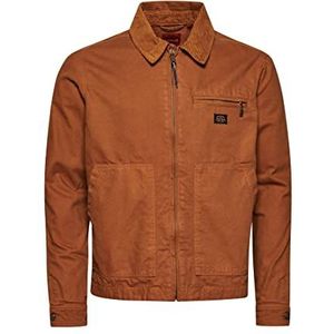 Superdry Casual herenjas, Denim Co Tobacco Brown, XS, Denim Co Tobacco Brown