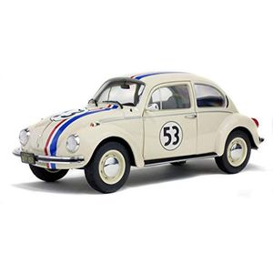 Solido - Geen Volkswagen Beetle 1303 Herbie-1974-schaal 1/18, 421184040, beige, 22 X 8,5 X 11