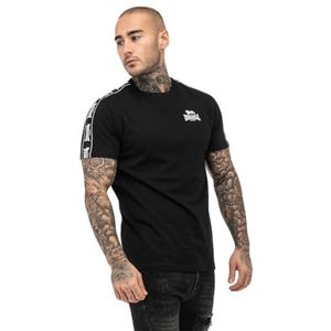 Lonsdale Brindister T-shrit heren, Zwart/Wit