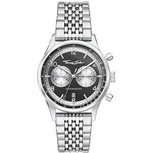 Thomas Sabo Chronograaf WA0375-201-203-40 mm, zilver, zwart, 40 mm, armband, zilver, zwart, 40 mm, armband