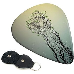 FUCVNPZ Lot de 6 médiators en celluloïd pour guitare acoustique électrique, basse ou ukulélé