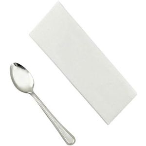 100 unités - Cuillères 13,5 cm Argenté Inox