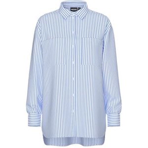 Pcmelia Ls Noos oversized T-shirt, helder wit, XL, Helder wit, XL