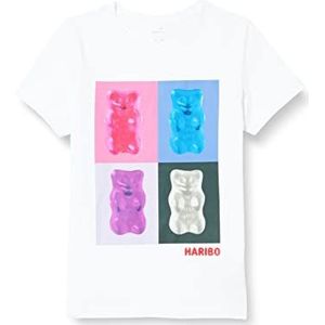 NAME IT Nkfoxa Haribo SS Top Bfu T-shirt pour fille, Blanc (White Alyssum), 116