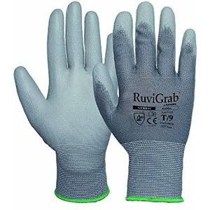 Ruvigrab - Ademende werkhandschoen van polyurethaan | Tuinhandschoen | Handschoenen voor industrie, bouw, landbouw of algemeen gebruik | Werkhandschoen voor dames en heren