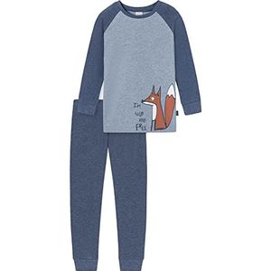 Schiesser Lange Henry Kn-pyjama voor jongens van badstof, meerkleurig. 4.