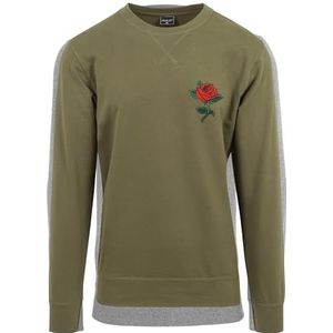 Mister Tee Col rond rose pour homme, olive, M