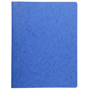 Exacompta 240125E etui (425 g/m² karton met veermechanisme, ideaal voor DIN A4-formaat 24 x 32 cm, voor geperforeerde documenten), 1 stuk, blauw