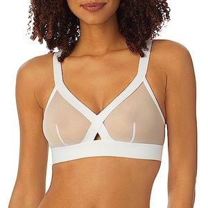 DKNY Sheers Wirefree Softcup beugelloze beha voor dames, Wit (White Bj)