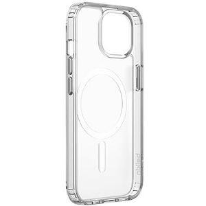 Belkin SheerForce MagSafe beschermhoes voor iPhone 15 Pro, antimicrobiële coating, magnetisch hoesje voor iPhone 15 Pro, transparant, hoes met randen, camerabescherming, vergeelt niet