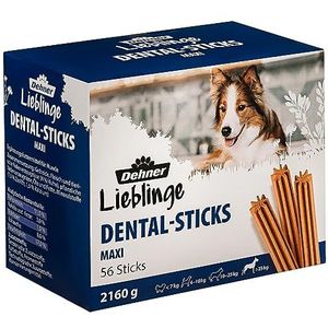 Dehner Dental Sticks Maxi Snacks voor honden, vanaf 25 kg, 56 stuks