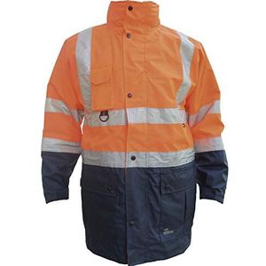 Veiligheidsjas 133 EN471 oranje/marine 5-in-1 maat 58/60 (XL)