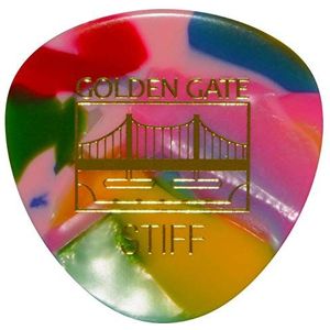 Golden Gate MP-327 - plectrum plat Deluxe - afgeronde driehoek - stijf - Barf Clown - tientallen