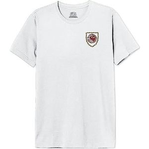 House Of the Dragon Mehoftdts005 T-shirt voor heren, 1 stuk, Wit