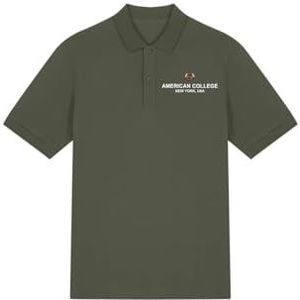 AMERICAN COLLEGE USA Polo Kaki 10 Ans Decontracte, Vert, 10 ans