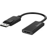 Hama 00200335 DisplayPort/HDMI-adapter [1 x UK-stekker - 1 x DisplayPort mannelijk] zwart