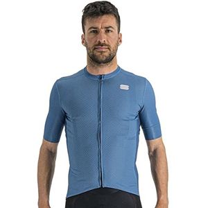 Sportful Checkmate Jersey heren T-shirt, Blue Sea/Berry Blue, M, Blue Sea/Berry Blue