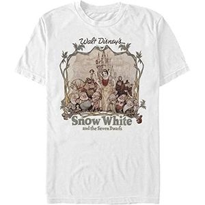 Disney Snow White and Friends Unisex T-shirt met korte mouwen, wit, XXL, Weiss