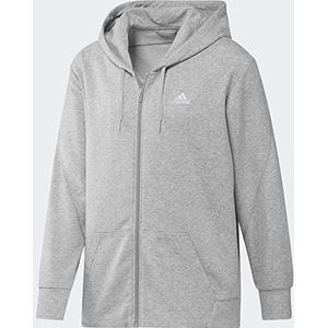 adidas M Mel Fz Sweatshirt voor heren, Medium Grijs Heather