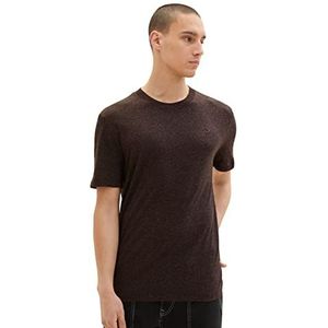 TOM TAILOR Denim T- Shirt Homme, 31893 – Black Multicolor Nep, M
