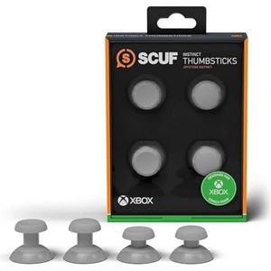 SCUF Set van 4 verwisselbare Instinct joysticks – vervangende joysticks alleen voor Xbox Series X Controller |S Instinct Pro Performance – metallic grijs 504-601-01-009-NA