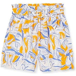 United Colors of Benetton Shorts dames, blauw oranje meerkleurig 79 K, XS, blauw oranje meerkleurig 79 K