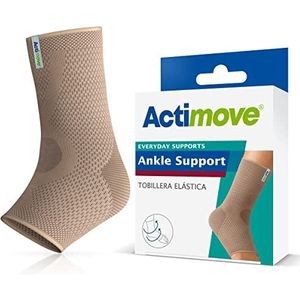 Actimove® EVERYDAY Ondersteuning enkelbandage - vaste compressie, duurzame ondersteuning - helix design - voor overmatig gebruik en chronische enkelpijn - beige, XL