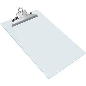 Rapesco 0888 klembord met matte textuur, DIN A4+/ministerpapier, transparant