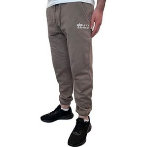 ALPHA INDUSTRIES Organics Emb Regular Jogger Herenbroek, organisch bruin