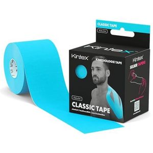 Kintex Kinesiologie-tape, klassiek, blauw, 5 cm x 5 m