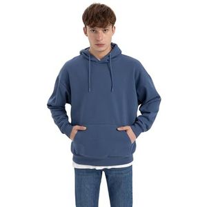 DeFacto Sweat-shirt pour homme X8287az, indigo, XL EU, indigo, XL