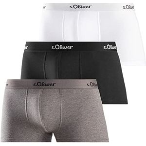 s.Oliver boxershorts heren, grijs, zwart en wit