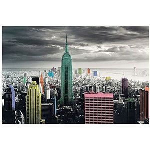 ArtPlaza AS10286 New York Colour Splash, hout, meerkleurig, 90 x 1,8 x 60 cm