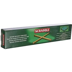 Scrabble Drehteller: de luxe draaiteller van hout voor het opzetten van speelplanken voor alle gangbare krabspellen