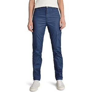 G-STAR RAW Slim Cargo Pant Wmn Damesbroek, Blauw (Rank Blue D23572-c072-868)
