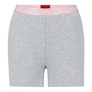 HUGO Damesshorts met Sporty Loungewear_short logo, M Grijs 35