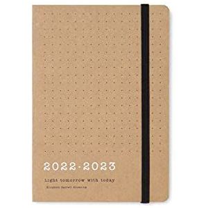 Letts Eco Writers Schoolagenda, A6, 22,2 cm, kraftpapier, bruin