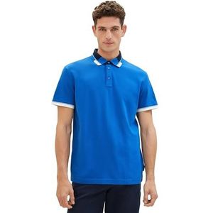 TOM TAILOR 1040837 Poloshirt voor heren, 12393 - lichtblauw