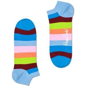 Happy Socks Stripe Low Sock uniseks, blauw-roze-groen