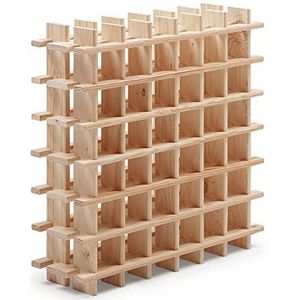 ASTIGARRAGA KIT LINE Rioja modulaire flessenhouder voor 36 flessen, massief grenenhout, 75 x 75 x 22 cm