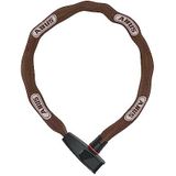 ABUS Catena 6806K Kettingslot met kunststof ommanteling, vierkante ketting met ABUS veiligheidsniveau 6 - 85 cm, bruin