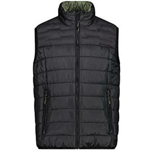 CMP softshell vest heren 30a9317, Nero-Oil Green, 56