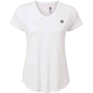 Dare 2b Vigilant sportshirt voor dames, licht, sneldrogend, sport-T-shirt, Wit.