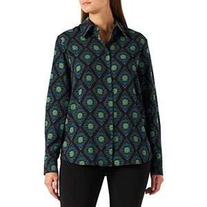 Pinko Shirt CDC bedrukt, dames, Zs3_mult.zwart/groen, 32, Zs3_mult.zwart/groen