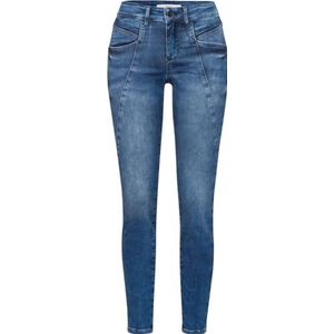 BRAX Push-up jeans voor dames, stijl Ana Sensation, blauwe steen, 29 W/32 L, Versleten blauwe steen.