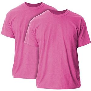 GILDAN Heren T-Shirt Ultra Cotton Adult T-Shirt, 2-Pack, Heliconia (2-pack), 3XL